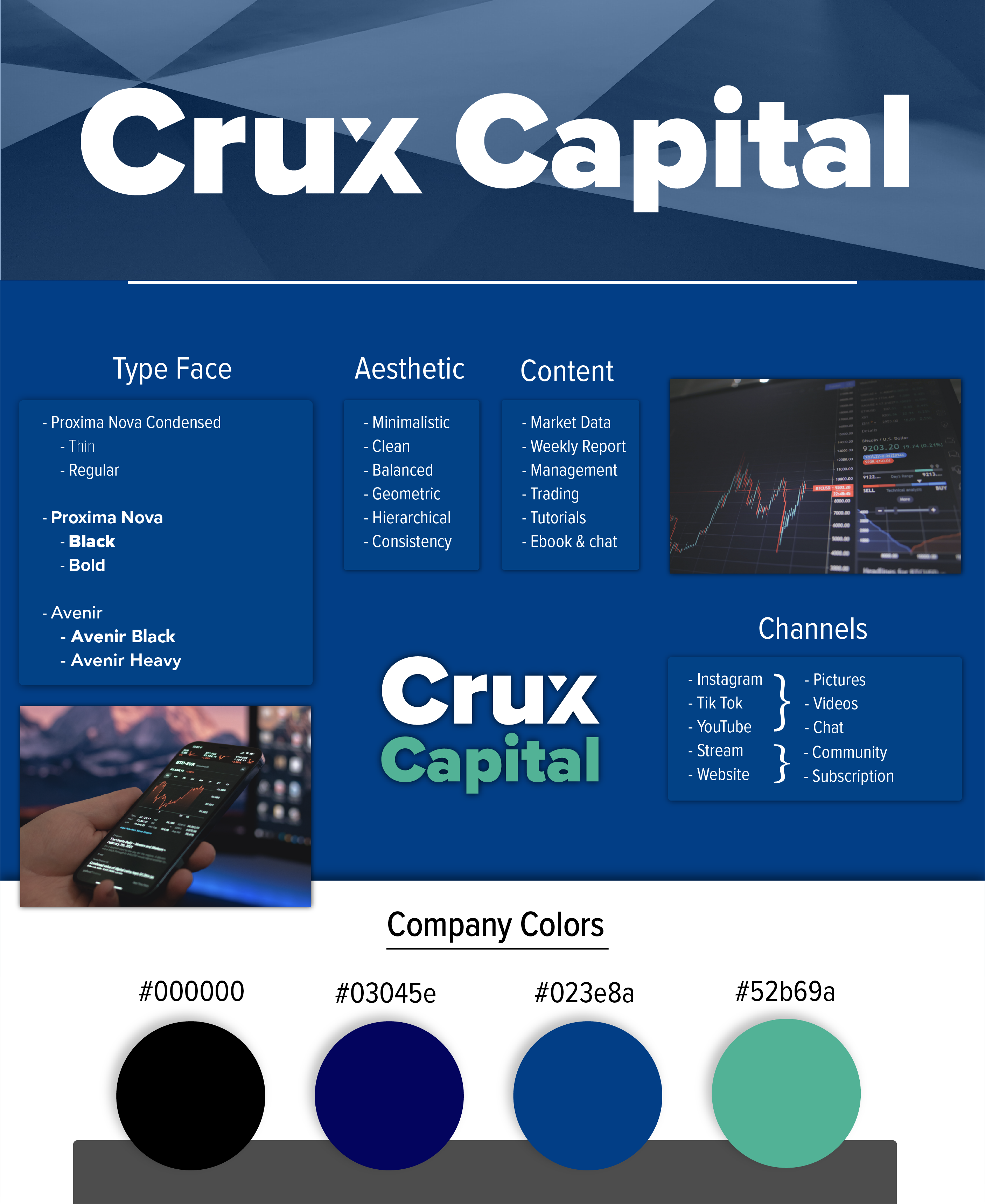Crux Capital Moodboard
